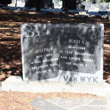 WYK Joseph H., van 1909-1973 & Hugo A. 1906-1969