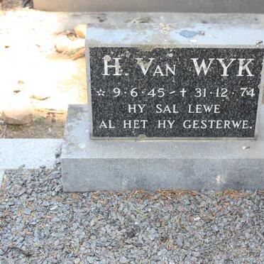 WYK H., van 1945-1974