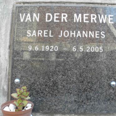 MERWE Sarel Johannes, van der 1920-2005