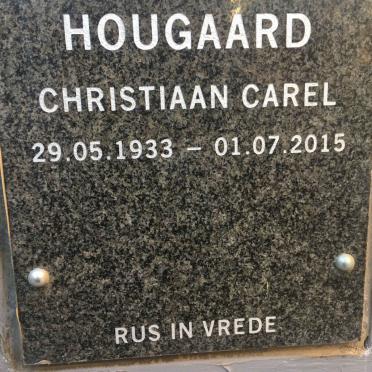 HOUGAARD Christiaan Carel 1933-2015