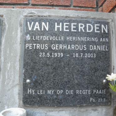 HEERDEN Petrus Gerhardus Daniel, van 1939-2003