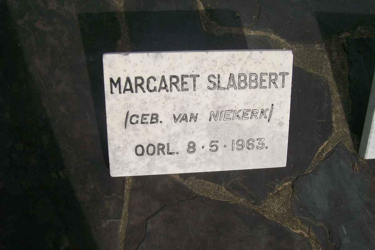 SLABBERT Margaret nee VAN NIEKERK -1963