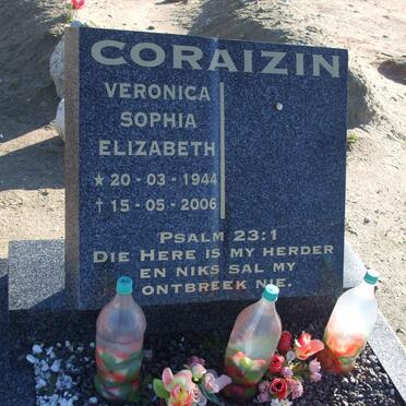 CORAIZIN Veronica Sophia Elizabeth 1944-2006