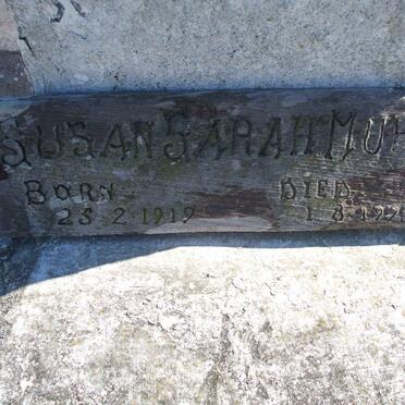 MURRAY Susan Sarah 1919-1925