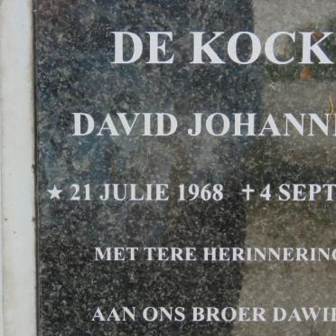 KOCK David Johannes, de 1968-2016