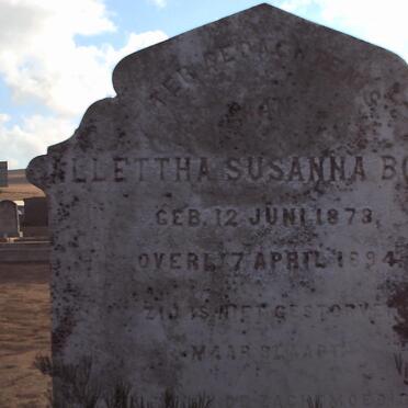 BOTHA Allettha Susanna 1878-1894