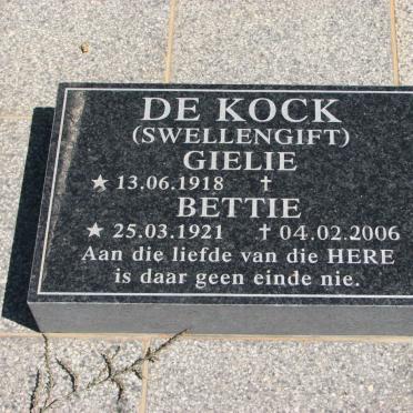 KOCK Bettie, de 1921-2006