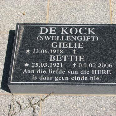 KOCK Bettie, de 1921-2006