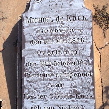 KOCK Michiel, de 1826-1871