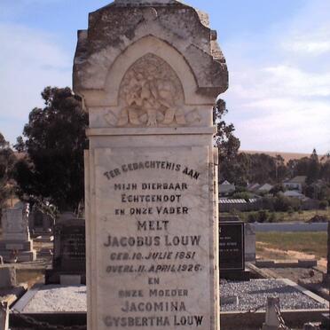 LOUW Melt Jacobus 1851-1926 &amp; Jacomina Gysbertha 1852-1941