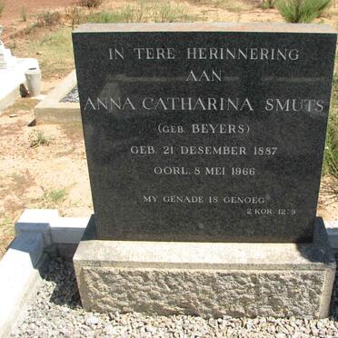 SMUTS Anna Catharina nee BEYERS 1887-1966