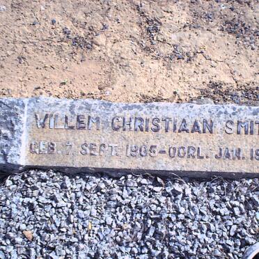 SMITH Willem Christiaan 1905-1916