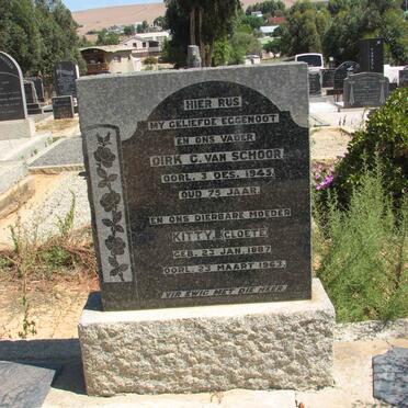 SCHOOR Dirk G, van -1945 &amp; Kitty CLOETE 1887-1963