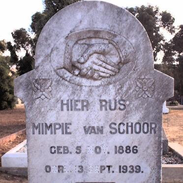 SCHOOR Mimpie, van  1886-1939