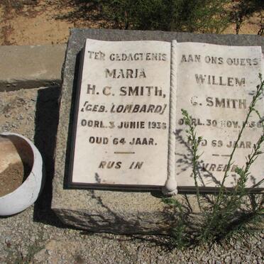 SMITH Willem G. -1936 &amp; Maria H.C. LOMBARD -1936