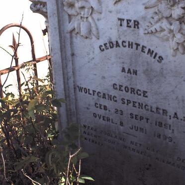 SPENGLER George Wolfgang 1851-1899
