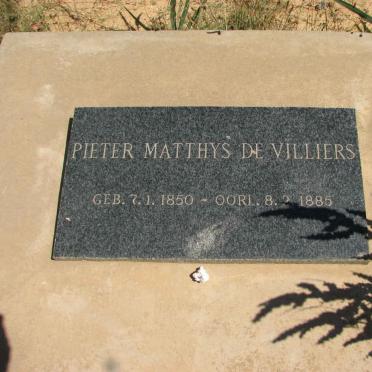 VILLIERS Pieter Matthys, de 1850-1885