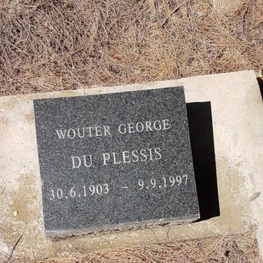 PLESSIS Wouter George, du 1903-1997