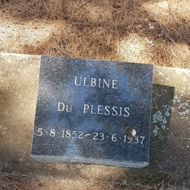 PLESSIS Ulbine, du 1852-1937