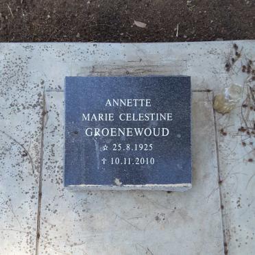 GROENEWOUD Annette Marie Celestine 1925-2010