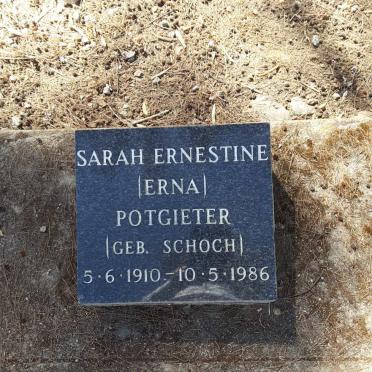 POTGIETER Sarah Ernestine nee SCHOCH 1910-1986