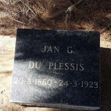 PLESSIS Jan G., du 1860-1923