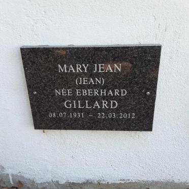 GILLARD Mary Jean nee EBERHARD 1931-2012