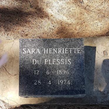 PLESSIS Sara Henriette, du 1896-1974