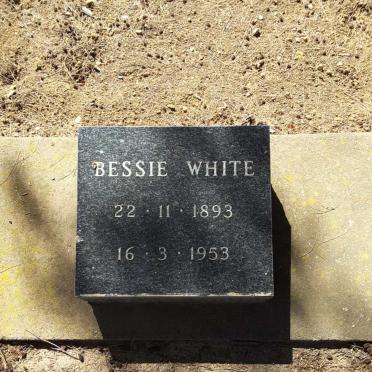 WHITE Bessie 1893-1953