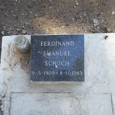 SCHOCH Ferdinand Emanuel 1909-1983