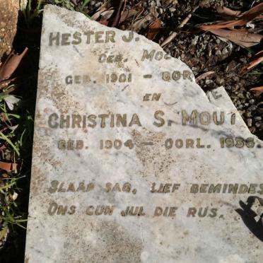 MOUT?? Christina S.1904-1936 :: ? Hester J. nee MO?? 1901-