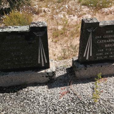 KRIGE Casparus J.B. 1873-1963 &amp; Catharina J.H. 1892-1977