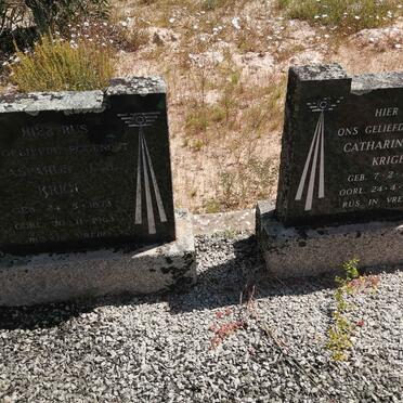 KRIGE Casparus J.B. 1873-1963 &amp; Catharina J.H. 1892-1977