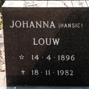 LOUW Johanna 1896-1982