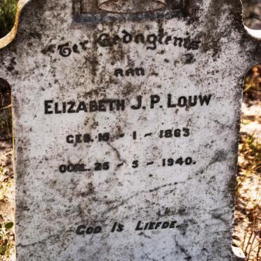 LOUW Elizabeth J.P. 1863-1940