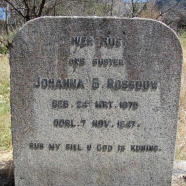 ROSSOUW Johanna B. 1878-1947