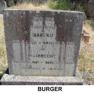 BURGER Barend 1861-1931 &amp; Huibrecht 1867-1955