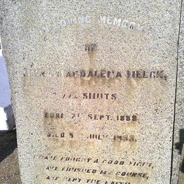 MELCK Myra Magdalena nee SMUTS 1888-1933