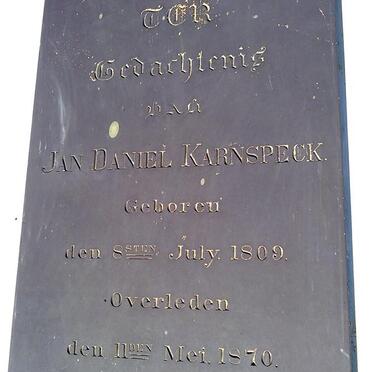 KARNSPECK Jan Daniel 1809-1870