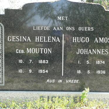 RICHTER Hugo Amos Johannes 1874-1936 &amp; Gesina Helena MOUTON 1883-1954