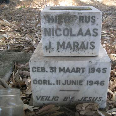 MARAIS Nicolaas J.  1945-1946