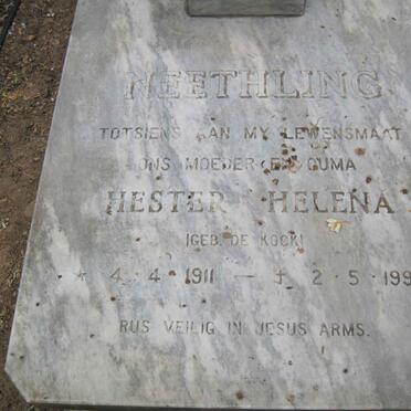 NEETHLING Philippus Lourens Bouwer 1918-2002 &amp; Hester Helena DE KOCK 1911-1991