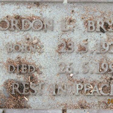 BRYANT Gordon L. 1925-1994