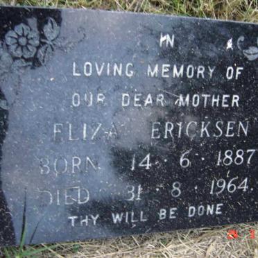 ERICKSON Eliza 1887-1964