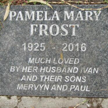 FROST Pamela Mary 1925-2016
