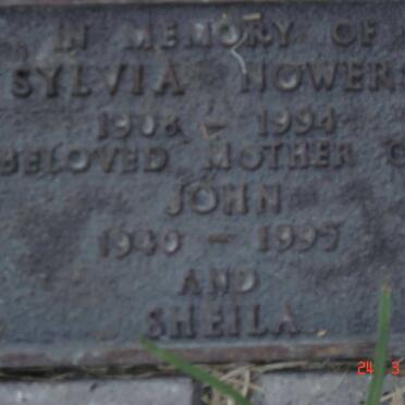 FLOWERS Sylvia 1908-1994 :: FLOWERS John 1940-1995