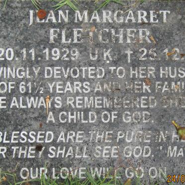 FLETCHER Jean Margaret 1929-2015
