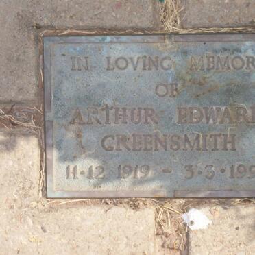 GREENSMITH Arthur Edward 1919-1990