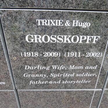 GROSSKOPFF Hugo 1911-2002 & Trixie 1918-2009