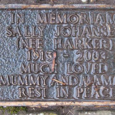 JOHANSEN Sally nee HARKER 1913-2003